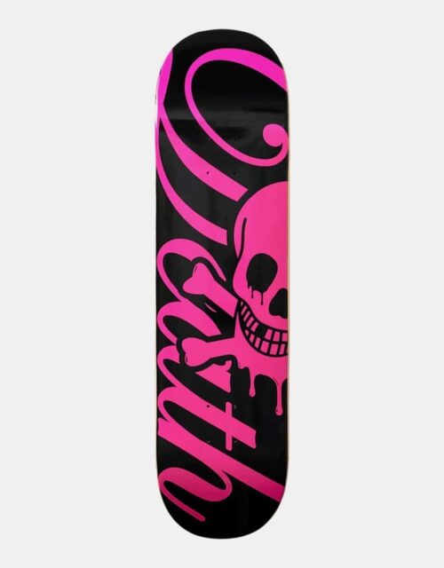 Death ‘Script’ Black/Pink 7.75″ Popsicle 2 shape Deck