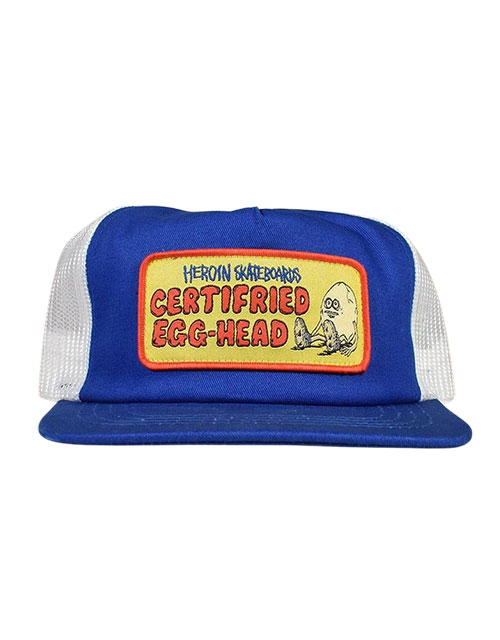 Heroin Certified Egg Head Trucker Cap