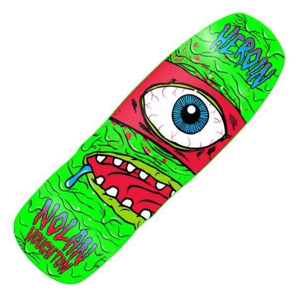 Heroin Skateboards Nolan Houghton Mutation Skateboard Deck 10.1