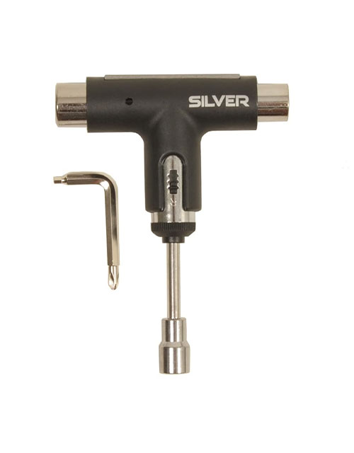 Silver Ratchet Skate Tool Black