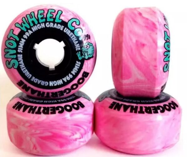 SNOT Boogerthane Pink Swirl Wheels 51MM 99A