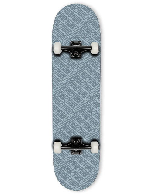 Fracture All Over Comic Grey Skateboard - 8.25
