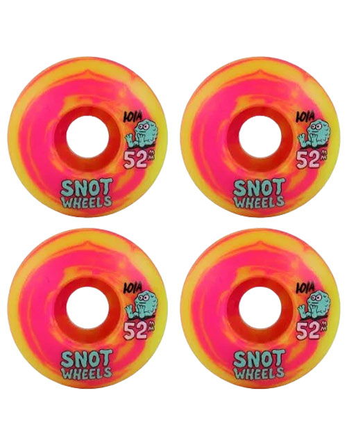 Snot Wheels 52mm 101A - Pink Yellow Swirl