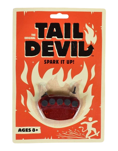 Tail Devil Skateboard Spark Plate - Red