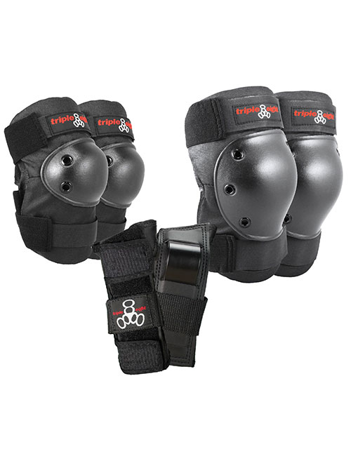 Triple 8 Saver Series - 3-Pack Pad Set - Black